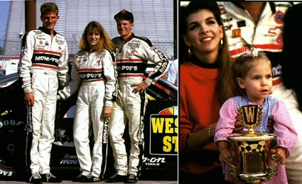 Dale Earnhardt - Family - Kerry, Kelley, Dale Jr, Taylor Nicole and Theresa